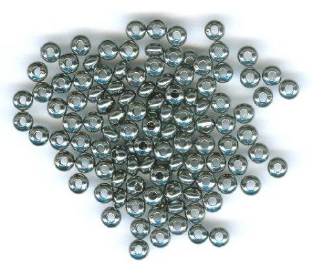 144 2x3mm Gunmetal Metal Rondelle Beads