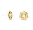 100 4x2mm Bright Gold Daisy Spacer Beads