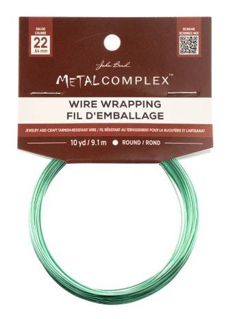 10 Yards of 22 Gauge Seafoam Metal Complex Wire Wrapping Wire