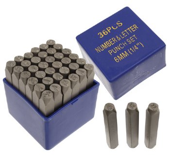 Metal Complex 6mm Basic Letter and Number Print Stamp Kit
