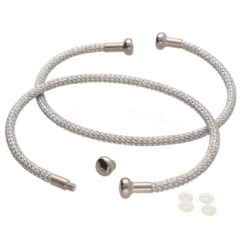 One, Embellishable Grey and Silver Wire and Thread Charm Bracelet