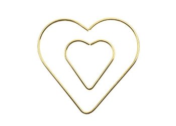 Set of 2 Heart Dreamcatcher / Macrame Ring Frames