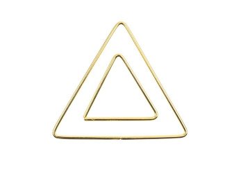 Set of 2 Triangle Dreamcatcher / Macrame Ring Frames