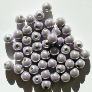 40 6mm Round Light Lilac Miracle Beads