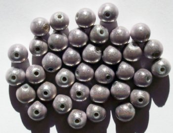 25 8mm Round Light Lilac Miracle Beads