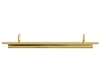 Set of 2, 35mm Miyuki Gold Tube Ends