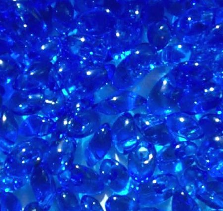 LM0150 - 10 Grams Transparent Sapphire 4x7mm Long Miyuki Magatama Drop Beads