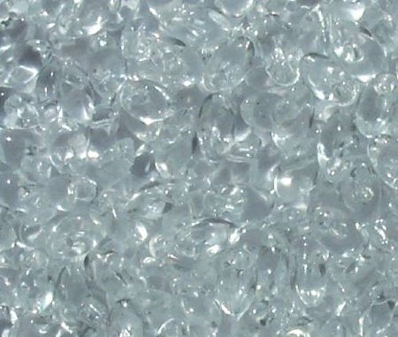 LM0131 - 10 Grams Transparent Crystal 4x7mm Long Miyuki Magatama Drop Beads