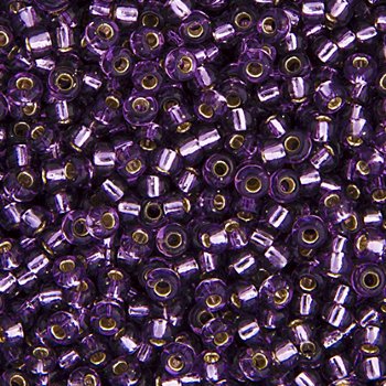 SB6-0024 22g of Silverlined Amethyst 6/0 Miyuki Seed Beads