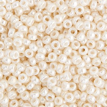 SB6-0592 22g of Antique Ivory Pearl Ceylon 6/0 Miyuki Seed Beads