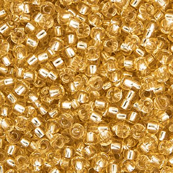 SB6-0002 22g of Silverlined Gold 6/0 Miyuki Seed Beads