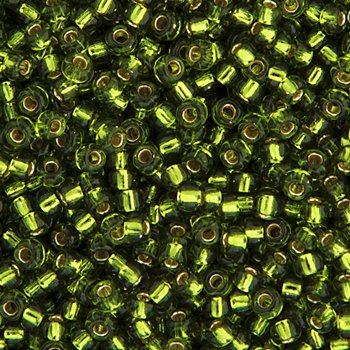 SB6-0026 22g of Silverlined Olive 6/0 Miyuki Seed Beads