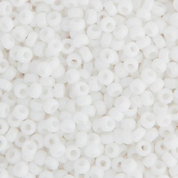 SB6-0402 22g of Opaque Chalk White 6/0 Miyuki Seed Beads
