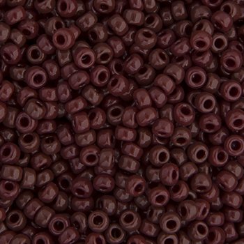 SB6-0409 22g of Opaque Chocolate Brown 6/0 Miyuki Seed Beads