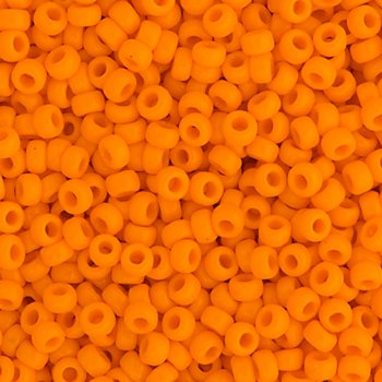 SB6-0405 22g of Opaque Mandarin Orange 6/0 Miyuki Seed Beads