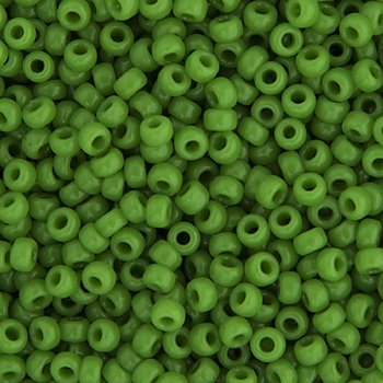 SB6-0411 22g of Opaque Pea Green 6/0 Miyuki Seed Beads