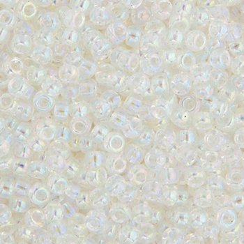 SB6-0250 22g of Transparent Crystal AB 6/0 Miyuki Seed Beads