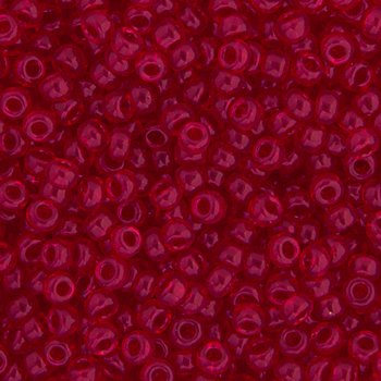 SB6-0141 22g of Transparent Ruby 6/0 Miyuki Seed Beads