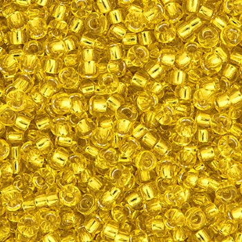 SB6-0006 22g of Silverlined Yellow 6/0 Miyuki Seed Beads