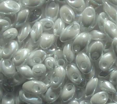 LM0420 - 10 Grams White Lustre 4x7mm Long Miyuki Magatama Drop Beads