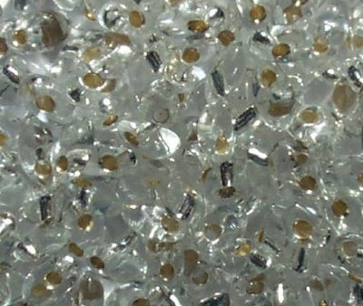 LM0001 - 10 Grams Silverlined Crystal 4x7mm Long Miyuki Magatama Drop Beads