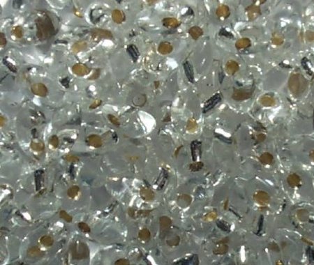 LM0001 - 10 Grams Silverlined Crystal 4x7mm Long Miyuki Magatama Drop Beads