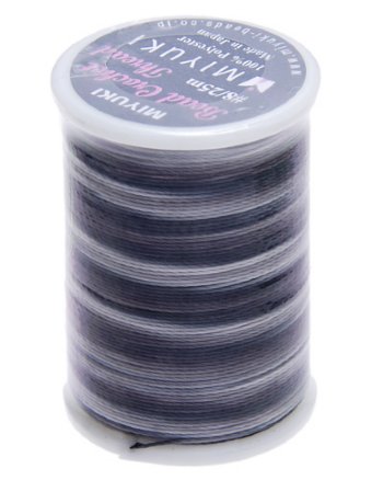 25 Meter Spool Miyuki Crochet Thread - Granite Mix Variegated