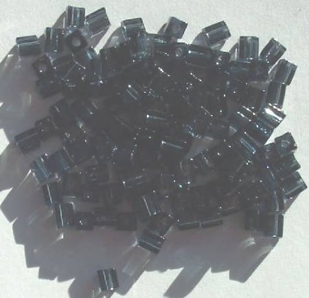10 grams of 4x4mm Transparent Montana Miyuki Cubes