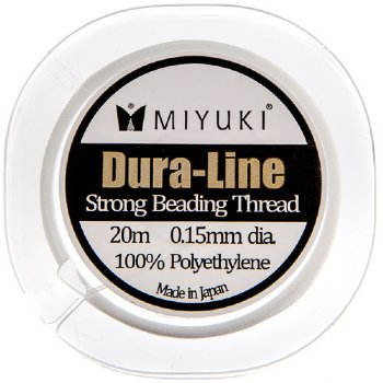 20m of .15mm Miyuki Crystal Clear Duraline Beading Thread