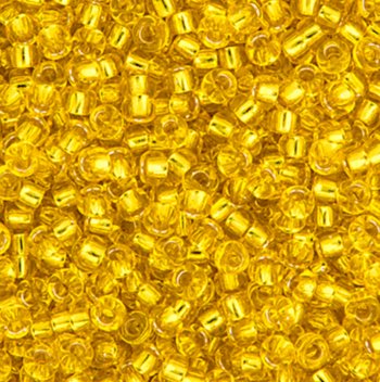 SB11-0006 22g of Silverlined Yellow 11/0 Miyuki Seed Beads