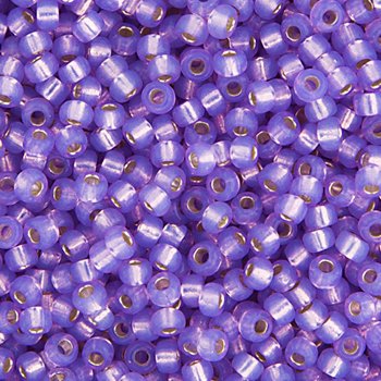 SB11-0574 22g of Silverlined Dyed Lilac Alabaster Opal 11/0 Miyuki Seed Beads