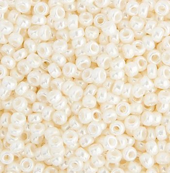 SB11-0591 22g of Ivory Pearl Ceylon 11/0 Miyuki Seed Beads