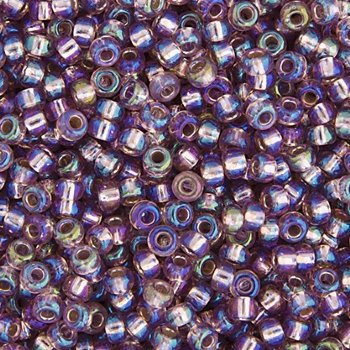 SB11-1012 22g of Silver Lined Smoky Amethyst AB 11/0 Miyuki Seed Beads