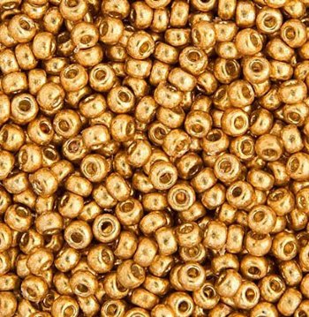 SB8-4202 22g of Duracoat Galvanized Gold 8/0 Miyuki Seed Beads