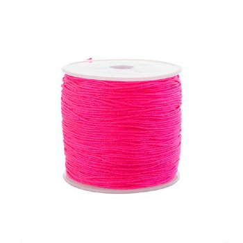 100 Yards of .8mm Fuchsia Knotting Cord