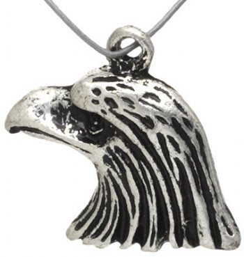 1 16x18mm Antique Silver Eagle Head Pendant