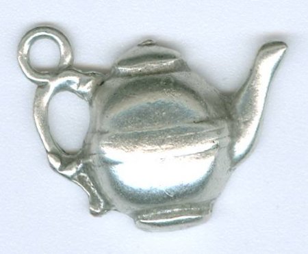 1 20x14mm Antique Silver TeaPot Pendant