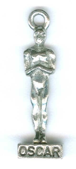 1 26x8mm Antique Silver Oscar Statute Pendant