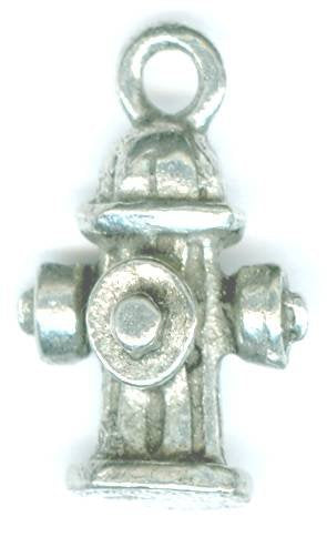 1 19mm Antique Silver Fire Hydrant Pendant