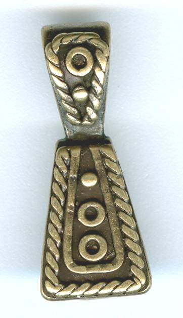 1 21mm Antique Brass Pewter Fancy Bail