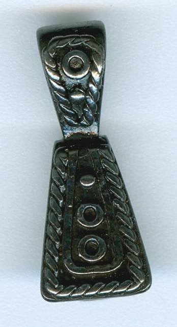 1 21mm Gunmetal Pewter Fancy Bail
