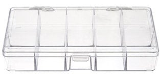 Plastic Storage Box with Snap Closure - 10 Compartment