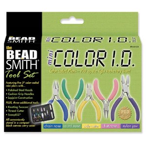 Beadsmith 8-piece Color ID Mini Plier Set