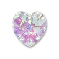1 10mm Preciosa Crystal AB Heart