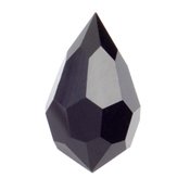 1, 12x20mm Preciosa Jet Tear Drop