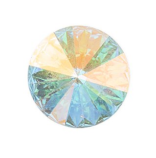 1, 14mm Pointed Back Preciosa Rivoli - Crystal AB