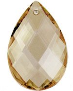 1 39x25mm Honey Preciosa Almond Pendant