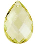 1 39x25mm Light Brown Preciosa Almond Pendant