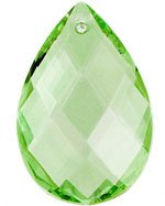 1 39x25mm Light Green Preciosa Almond Pendant