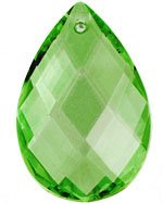 1 39x25mm Peridot Preciosa Almond Pendant